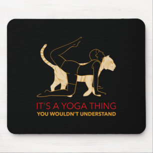Yoga- en fitnessdesign voor het gym, het parcours muismat
