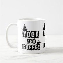 Yoga en koffie grappige wellnessliefhebber citaat