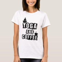 Yoga en koffie grappige wellnessliefhebber citaat