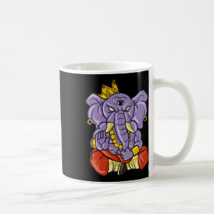 Yoga en meditatie Ganesh olifant met drie ogen Koffiemok