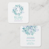 Yoga- en Reiki-Visitekaartjes Vierkante Visitekaartje (Voorkant / Achterkant)