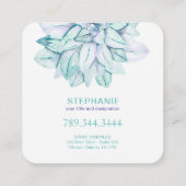 Yoga- en Reiki-Visitekaartjes Vierkante Visitekaartje (Achterkant)