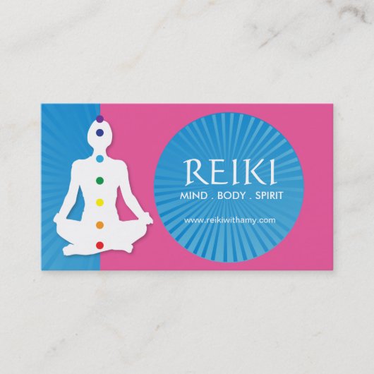 Yoga- en Reiki-Visitekaartjes Visitekaartje (Voorkant)