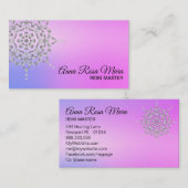 *~* Yoga Energy Healer Massage Reiki Meditation Visitekaartje (Voorkant / Achterkant)