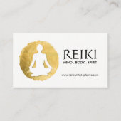 Yoga et cartes de visite de Reiki (Devant)