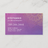 Yoga et cartes de visite de Reiki (Dos)