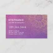 Yoga et cartes de visite de Reiki (Dos)