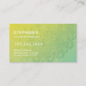 Yoga et cartes de visite de Reiki (Dos)