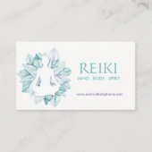 Yoga et cartes de visite de Reiki (Devant)