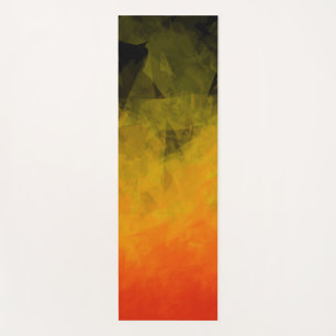 Yoga Facettes abstraites de coucher du soleil - tapis