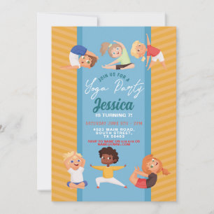 Yoga Feest Verjaardag Stretch Meisjes Plezier Kaart