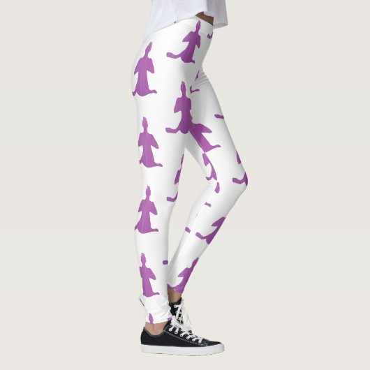 Yoga figuur, Sukhasana Pose, aangepaste Leggings (Rechts)