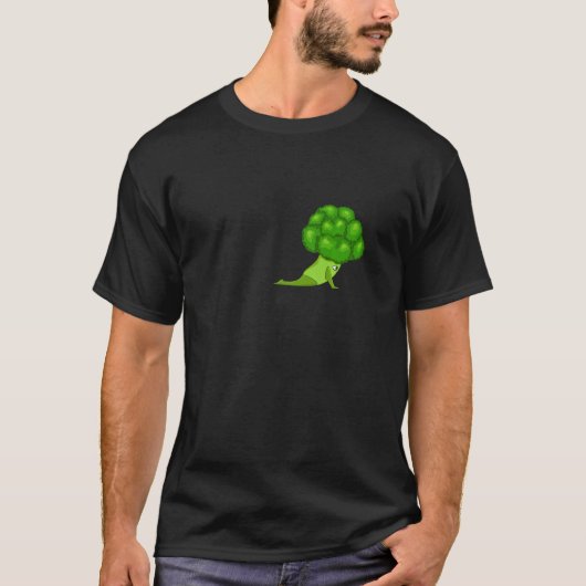 Yoga Fitness Instructor Broccoli Vegetable Farmer T-shirt (Voorkant)