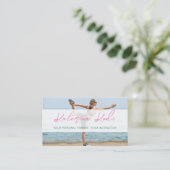 Yoga Fitness instuctor QR code carte de visite (Debout devant)