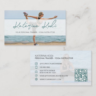 Yoga Fitness - instuctor QR - visitekaartje