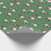 Yoga fitness Santa Cadeaupapier (Hoek)