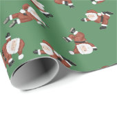 Yoga fitness Santa Cadeaupapier (Rol Hoek)