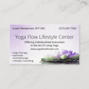 Yoga Flow Lifestyle Center Visitekaartje