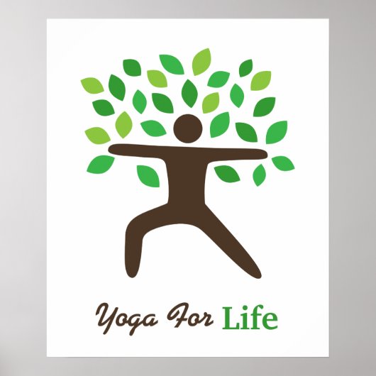 Yoga for Life, Warrior Pose, Tree Poster (Voorkant)
