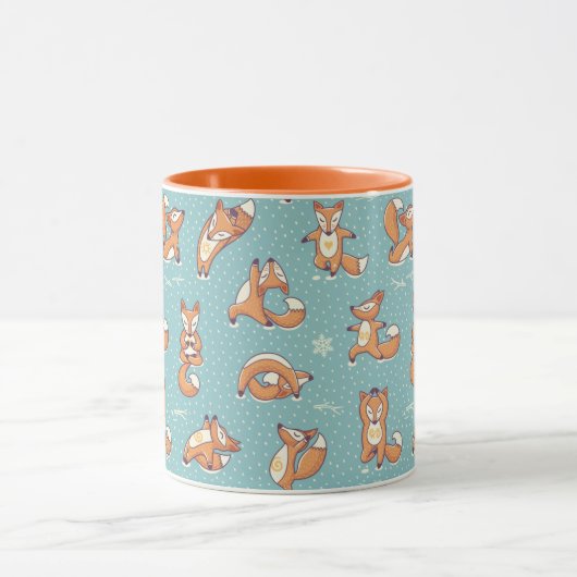 Yoga Foxes Mug (Centre)