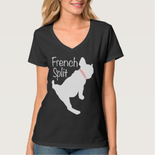 Yoga French Bulldog Doing the Splits Frenchie Spli T-shirt