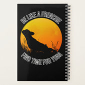 yoga frenchi au coucher du soleil couverture noire (Dos)