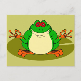 Yoga Frog Briefkaart