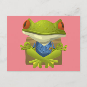 Yoga Frog Briefkaart