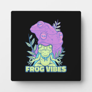 Yoga Frog Vibes Fotoplaat