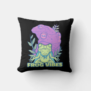 Yoga Frog Vibes Kussen
