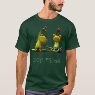 Yoga Frogs Fitness Design T-shirt
