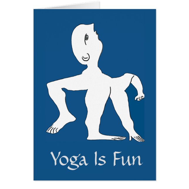 Yoga Fun Abstract Man, (Voorkant)