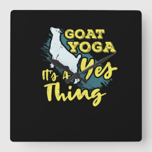 Yoga Geit Goatyoga Vierkante Klok