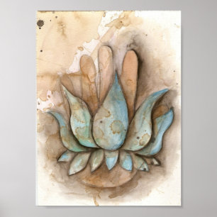 yoga genezing hand poster