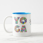  Yoga Gift Mok met aangepaste naam Koffiebeker (Links)