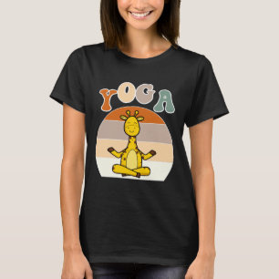 Yoga Giraffe voor yoga en Giraffe T-shirt