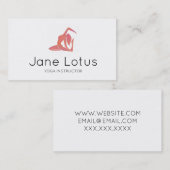 Yoga Girl 2 Visitekaartje (Voorkant / Achterkant)