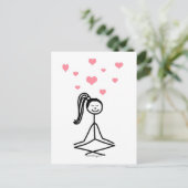 Yoga Girl Briefkaart (Staand voorkant)