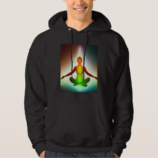 Yoga Girl Female Sun Salutation Meditation Chakra  Hoodie