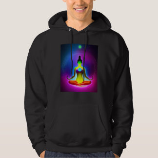 Yoga Girl Female Sun Salutation Meditation Chakra Hoodie
