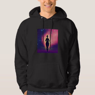Yoga Girl Female Sun Salutation Meditation Chakra Hoodie