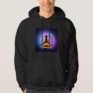 Yoga Girl Female Sun Salutation Meditation Chakra Hoodie