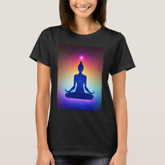 Yoga Girl Female Sun Salutation Meditation Chakra T-shirt