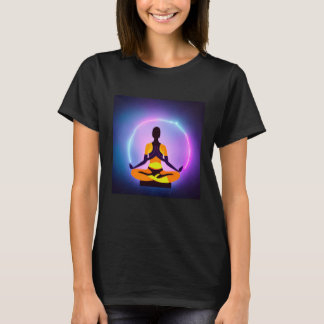 Yoga Girl Female Sun Salutation Meditation Chakra T-shirt