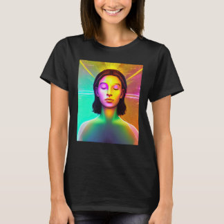 Yoga Girl Female Sun Salutation Meditation Chakra T-shirt