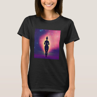 Yoga Girl Female Sun Salutation Meditation Chakra T-shirt