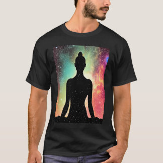 Yoga Girl Female Sun Salutation Meditation Chakra T-shirt