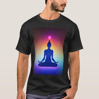 Yoga Girl Female Sun Salutation Meditation Chakra T-shirt
