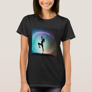 Yoga Girl Female Sun Salutation Meditation Chakra T-shirt