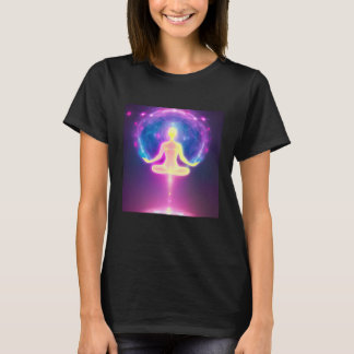 Yoga Girl Female Sun Salutation Meditation Chakra  T-shirt